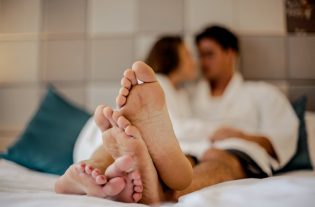 photo of couple s feet
